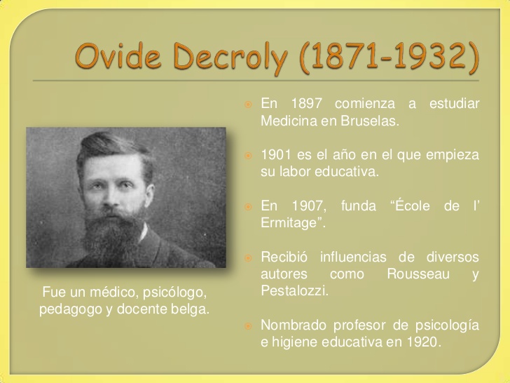 Aportes De Ovidio Decroly A La Educacion Infantil Bankfeal